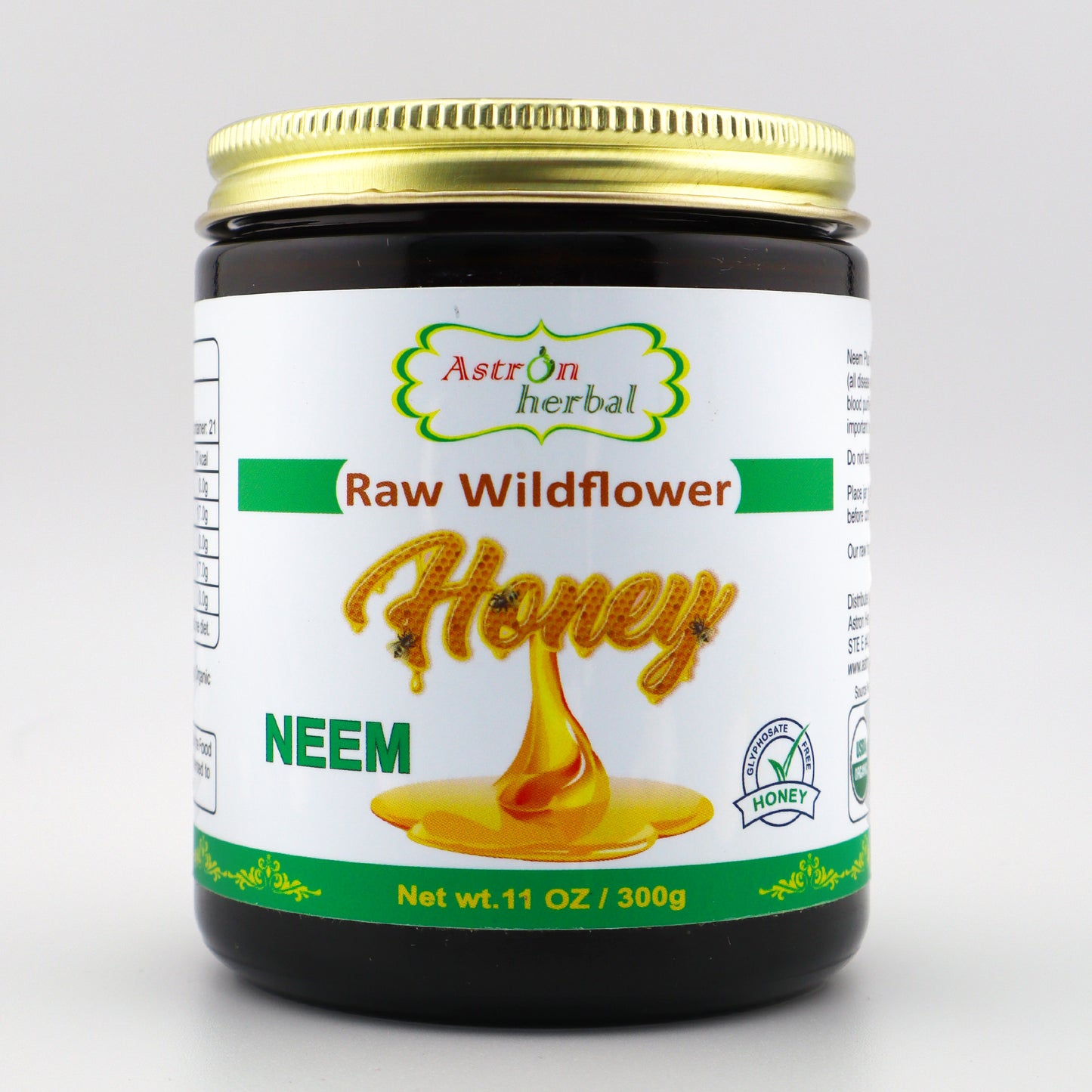 Raw Wildflower Honey + Neem