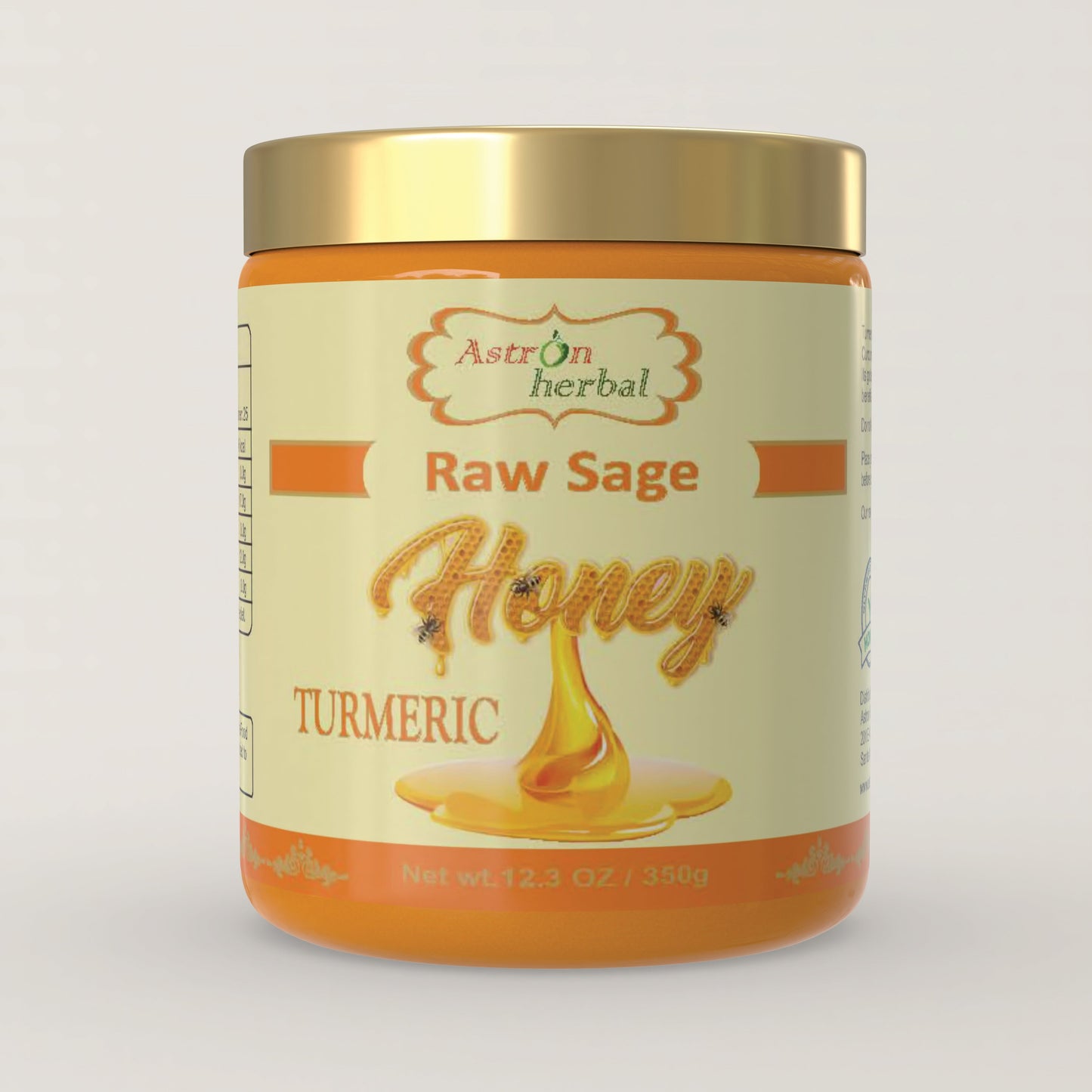 Raw Sage Honey + Turmeric